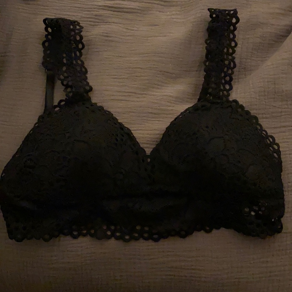 AERIE Black Lace Bralette